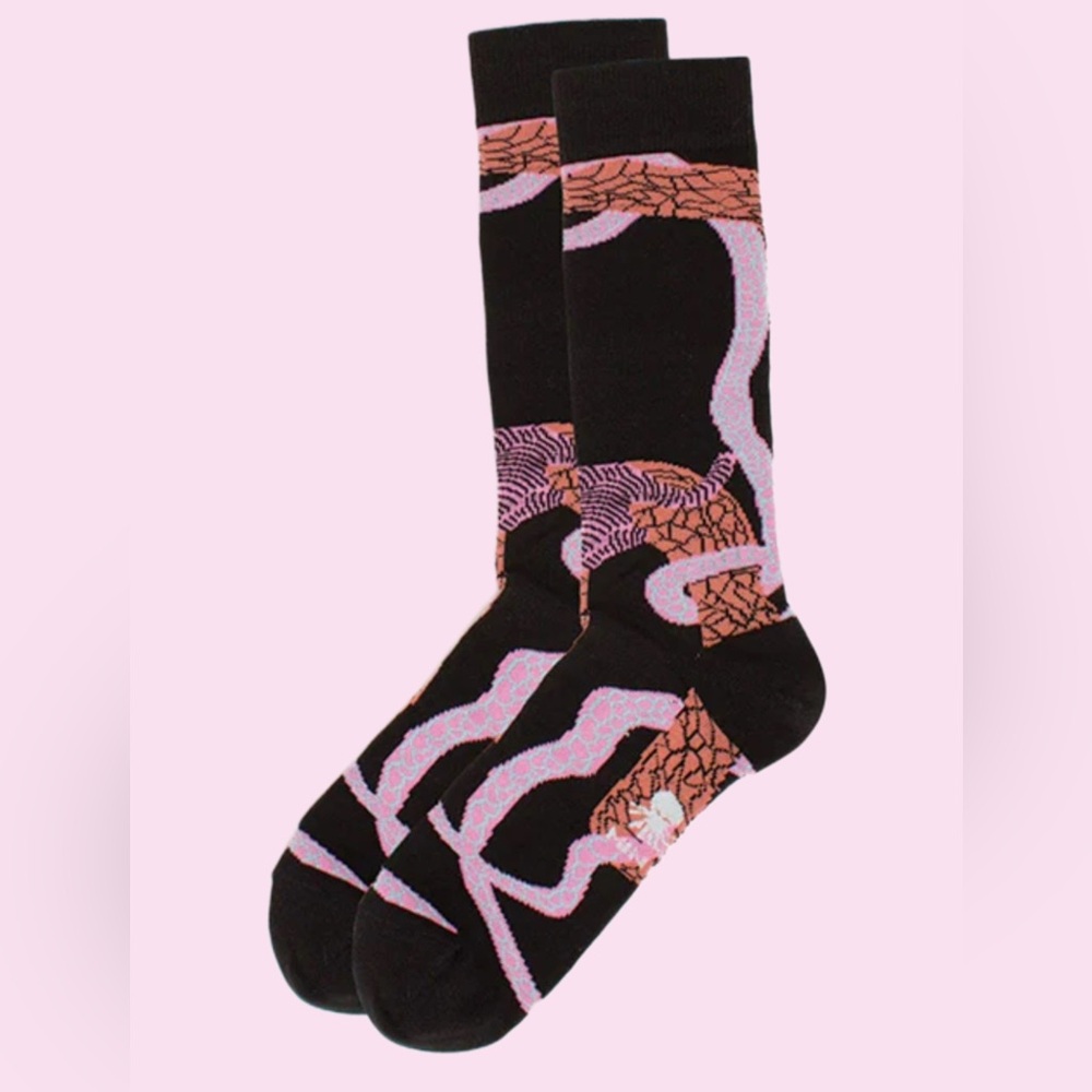 Min & Mon socks NWT Uni-socks feat. Tigers and snakes.